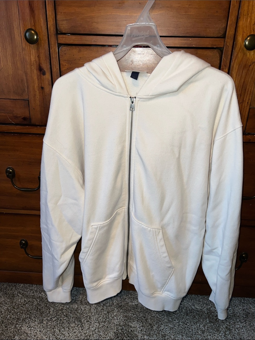 Universal Thread Off-White Full-Zip Hoodie